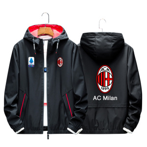 ac米兰足球俱乐部意甲ac milan夹克外套衣服卫衣休闲连帽宽松春秋