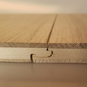 纯真三层实木复合地板橡木15/3mm家用地暖锁扣日式原木色大板ENF