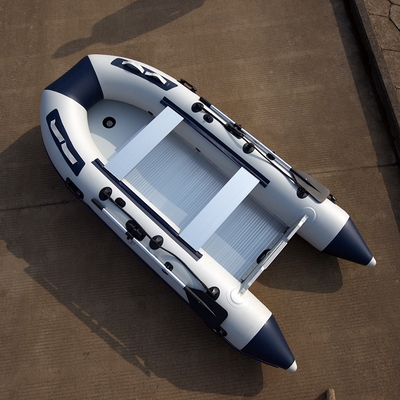 艾k斯橡皮艇加厚钓鱼船冲锋舟救生艇铝合金硬底皮划艇船外机充气