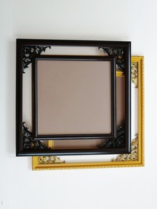 梅兰竹菊十字绣裱框角花框双框中国风复古镂空中医药养生画框镜框