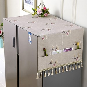 适合放冰箱上方上面的空间装饰品防尘盖布日系冰柜遮盖布长方形in