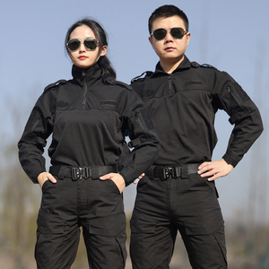 弹力esd黑色教官服上衣tbm训作服511战术蛙服套装特战服战训服男