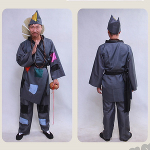 日本购厂家z直销定做济公全套成人服装叫花子乞丐服破衣服儿童演