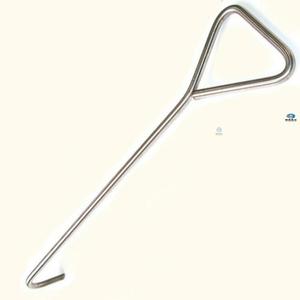 家用加厚不锈钢炉钩子火钩子加长烧纸钱煤钩子工具店铺卷帘门拽