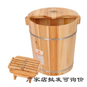 【香杉木】老式足浴中药桶提水桶小木桶木质挑水桑拿拎水桶道具