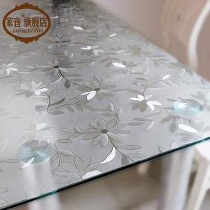 桌子上垫的胶皮油布桌布免洗塑料桌垫子防水加厚家用槕子垫茶几。