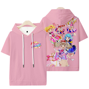 动漫周边偶像活动行星aikatsu planet短袖t恤二次元春夏季上衣服