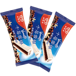 和路雪千层雪棒冰激凌香草味冰淇淋迷你千层雪盒装雪糕5支