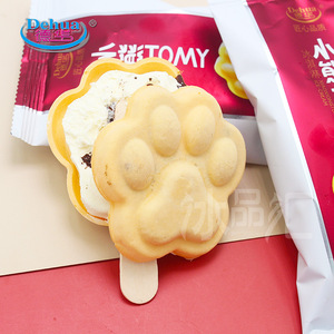 3支-威化牛奶味德华小熊tomy雪糕冰淇淋冰糕三明治熊爪冷饮新50克