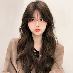 假发女长发真发全真人发2021年时尚新款自然长卷发大波浪全头套式