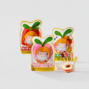 【蜜蜂惊喜社】窝小芽棒棒糖mini卡通造型益生菌水蜜桃草莓味棒棒