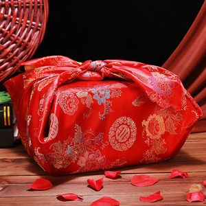 红包袱皮结婚用的盆布喜包裹红布单大号皮儿新娘女陪嫁妆用品大全