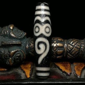 日本购西藏开真藏神般若法眼天珠然玛瑙勒子男女项链z吊坠挂件多