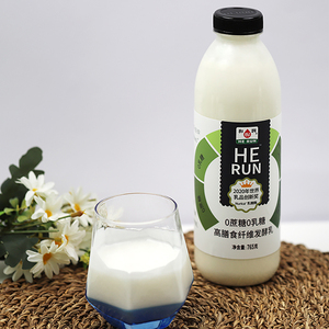 和润 0蔗糖0乳糖高膳食纤维发酵乳 765g*1 低温酸奶酸牛奶