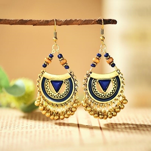 西双版纳傣族耳环异域风情饰品新疆民族风女波西米亚藏族配饰耳饰