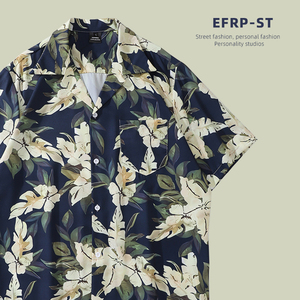黄色树叶 | EFRP | 小众设计师品牌 | 无性别风 | 满身印花衬衫男