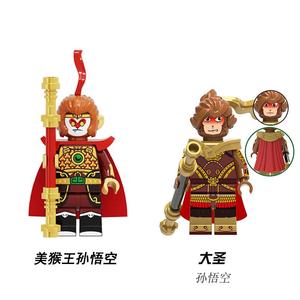 悟空小侠楽高兼容积木抽抽乐拼装人仔玩具益智pg2224美猴王孙悟空