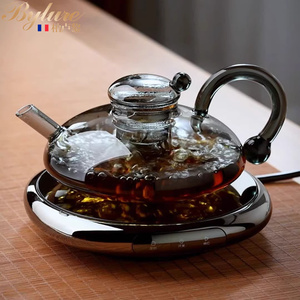 Bylure耐热玻璃泡茶壶家用电陶炉煮茶壶煮茶器下午茶水果茶具套装