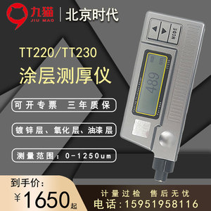北京时代涂层测厚仪TT220TT230不锈钢漆膜厚度检测仪镀锌层测厚仪