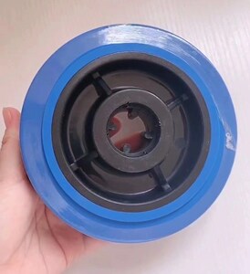 橡胶万向轮配件 耐磨手推车单轮平板车拖车轮子 重型餐车货架脚