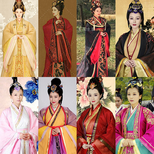 影视古装芈月传同款古装秦朝女汉服皇后服妃子服中式喜服演出服