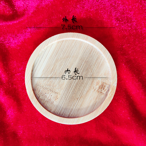 景泰蓝杯垫环保掐丝珐琅材料diy天然竹木手工创意小礼品摆件原色