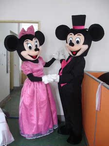 迪士尼米老鼠卡通人偶服装米奇米妮行走人道具玩偶演出公仔头套