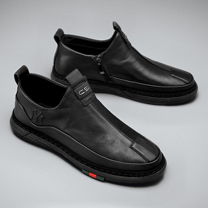 皮鞋男休闲防雨