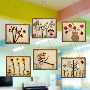 幼儿园环创材料半成品窗户装饰悬挂ins风秋天主题墙吊饰手工制作