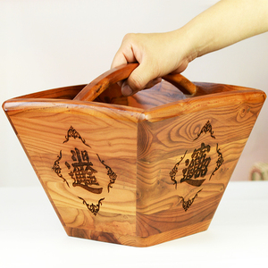 455人付款天猫实木木升子米斗四方木质香炉搬迁乔迁结婚用升斗仿古