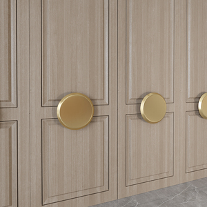 大门拉手仿古铜色圆形把手宴会厅推拉木门把手双开玻璃门拉手对装