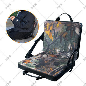 跨境户外便携野营旅游4cm折叠坐垫靠背折叠椅沙滩体育场加厚坐垫