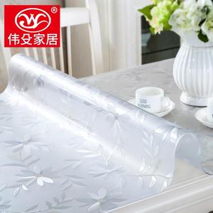 玻璃透明软布印花垫餐桌的桌面桌保护膜子塑料桌子卓布皮垫垫