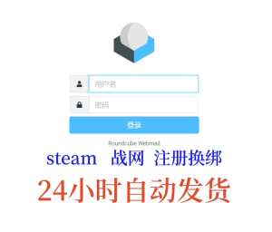 自建邮箱 支持steam 战网国际版 R星 育碧等注册换绑