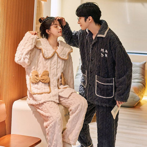 加绒冬天我想买珊芙蓉珊珊瑚绒冬装睡衣.女土唾衣珊绒瑚青少年的