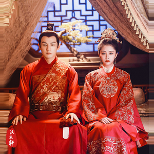 锦心似玉同款古装钟汉良谭松韵罗十一嫁衣中式婚服汉服新娘新郎服