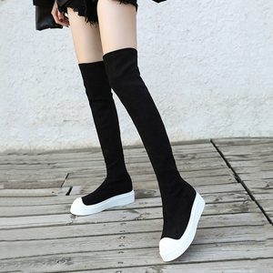 休闲平底过膝靴