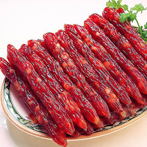包邮 百年品牌广西梧州龙舟美味腊肠香肠1000g广式腊肉味道鲜美