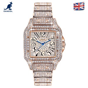 义乌市圣诚电子[国岳专享]英国品牌袋鼠kangol满钻女生手表全自动