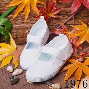 幼儿园男女61六一儿童节小白鞋毕业照纯白护士帆布表演出舞蹈鞋