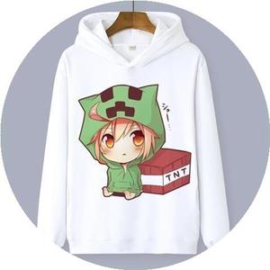 严选苦力怕娘长袖卫衣男学生运动长袖我的世界衣服大龄男童加绒外