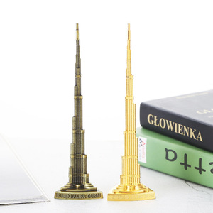 迪拜哈利法塔模型哈利法塔摆件金属哈利法塔建筑模型迪拜塔模型