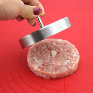 压制器手动牛肉饼制作汉堡肉压模具工具加工圆形家用肉馅饼不锈钢