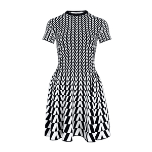 red valentino华伦天奴女士vlogo连衣裙圆领短袖连衣裙wb0kdb