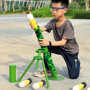 儿童迫击炮大炮玩具军事榴弹炮发射器男孩大号导弹排拍掷弹筒模型