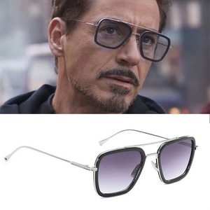 复仇者联盟3钢铁侠小罗伯特唐尼同款眼镜五边形墨镜近视太阳镜潮