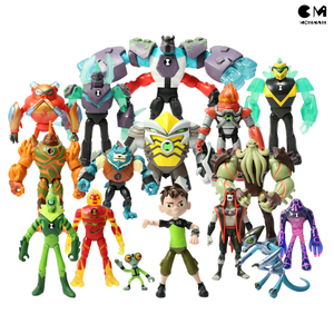 正版散货 少年骇客ben10人偶田小班四手霸王外星英雄变形玩具手办