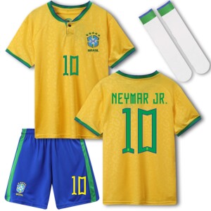 2022世界杯巴西队足球服定制成人儿童10号内马尔卡塞米罗球衣套装