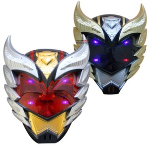 铠甲勇士面具钢铁侠美队蒙面超人发光奥特曼带灯光儿童男孩玩具