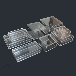 高档加厚长方盒塑料透明盒长方形食品烘焙蛋糕巧克力包装盒礼品盒